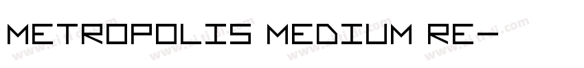 Metropolis Medium Re字体转换